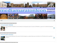 Tablet Screenshot of mediamaratonleon.com